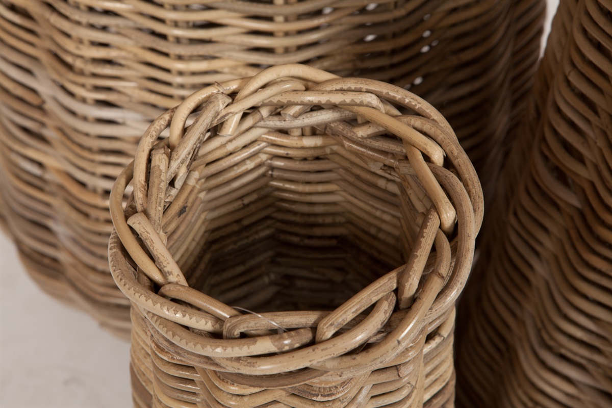 Rattan Vase Set 4